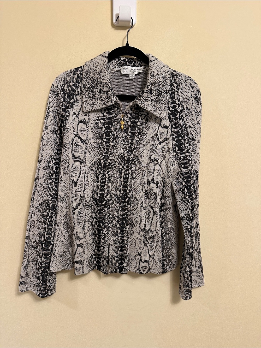 St. John Blazer And Dress Set Snake 10/12 Large - Picture 5 of 7